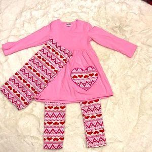 Matching shirt, pants and scarf